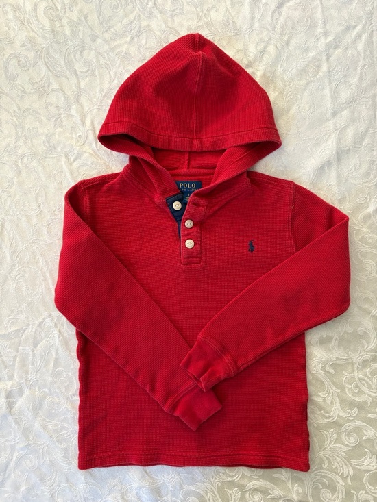 Polo Ralph Lauren Other - Ralph Lauren red polo hoodie, boys size 6